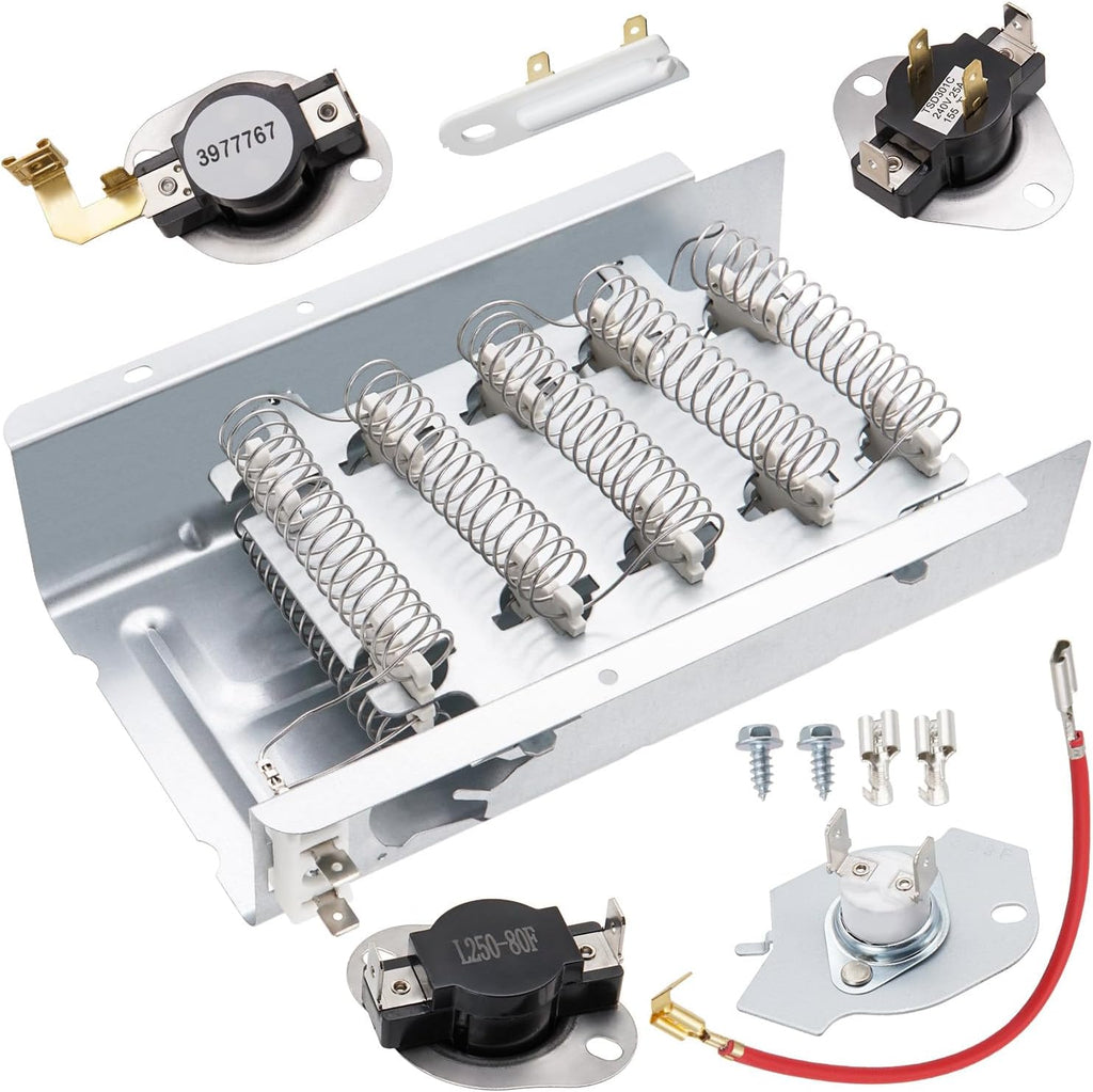 WED5010LW1 WED5010LW0 WED5050LW0 Dryer Heating Element Kit for Whirlpool
