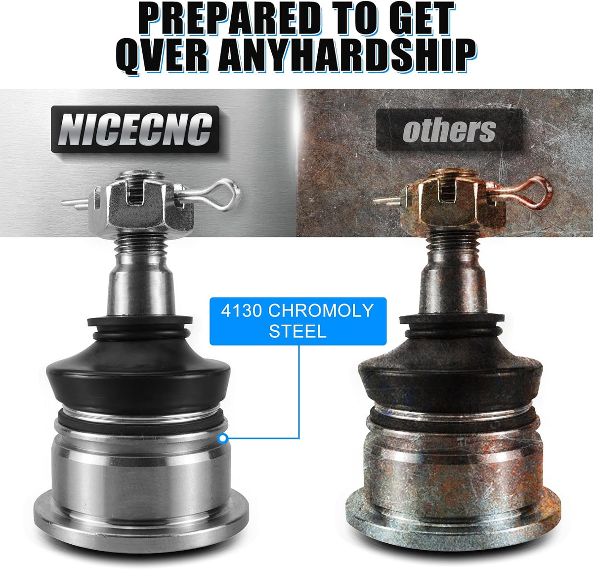 NICECNC Set of 4 Ball Joints, Replacement for 5LP-23579-00-00