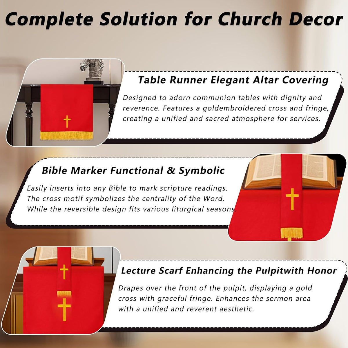 3-Piece Church Parament Set