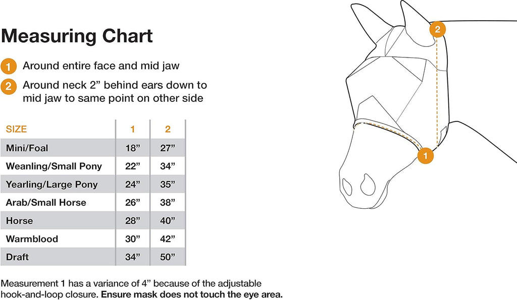 Crusader Standard Fly Mask No Ears or Nose,Gray,Horse