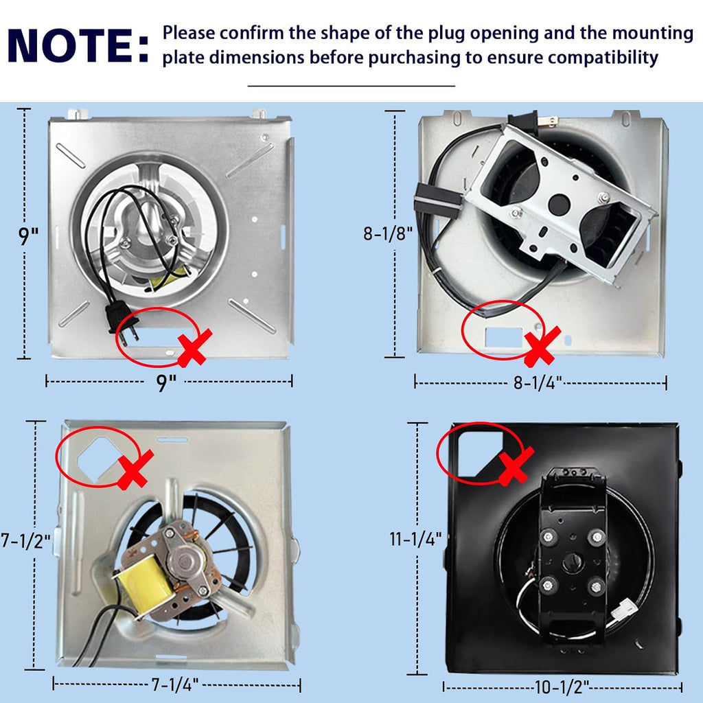 S97015162 Fan Motor Assembly Compatible with Broan NuTone 683-C 684NT-A
