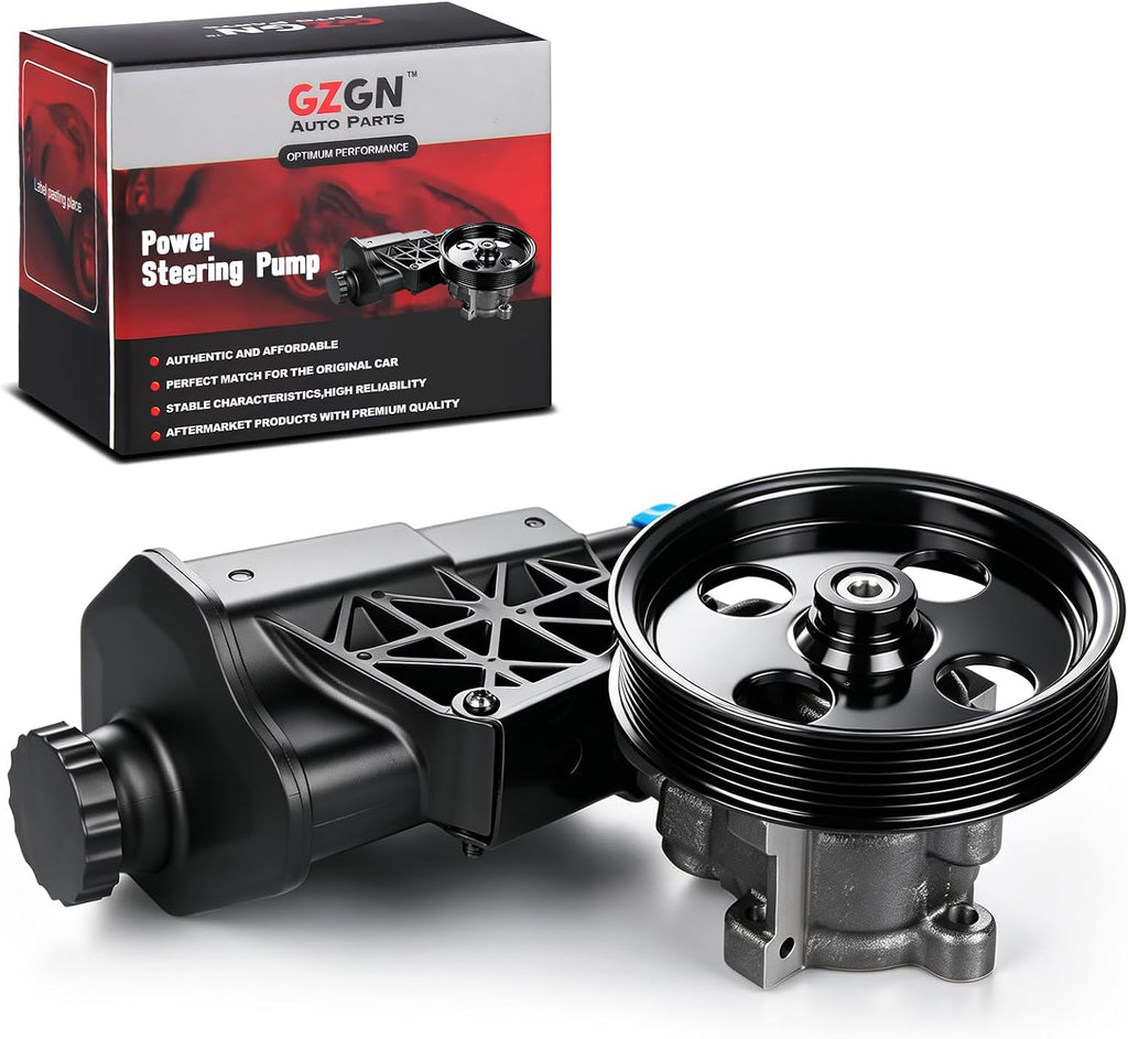 Power Steering Pump 20-70269 with Pulley Compatible with Ram 1500 2002 2003 2004 2005 2006 2007, Power Assist Pump Replace# 96-70269, 52113240AF