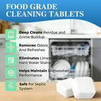 Dishwasher Cleaner Tablets, 12 Count for Limescale And Odor