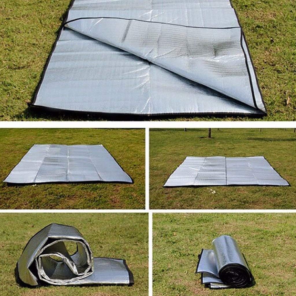 Camping Mat Insulated Sleeping Pad 78.7" x 59" Tent Floor Thermal Blanket | Reflecting Heat keep sleeping warm