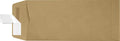#10 Policy Business Envelopes | Peel & Press | 4 1/8" x 9 1/2" | Grocery Bag Brown | 70lb. Text | 50 Qty