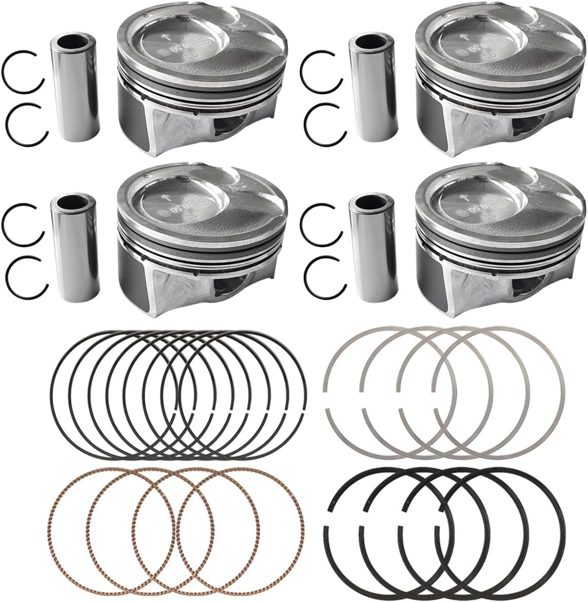 +0.50mm Oversize Engine Piston Ring Set Kit