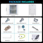 12U Rack, 17.7 Inch Depth Server Rack Network Cabinet for Home Lab