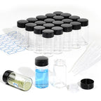 10ml Clear Glass Vials with Screw Caps 20PCS