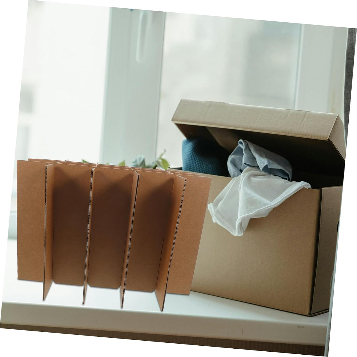 Cardboard Box Dividers for Glassware and Dishes 6pcs Moving