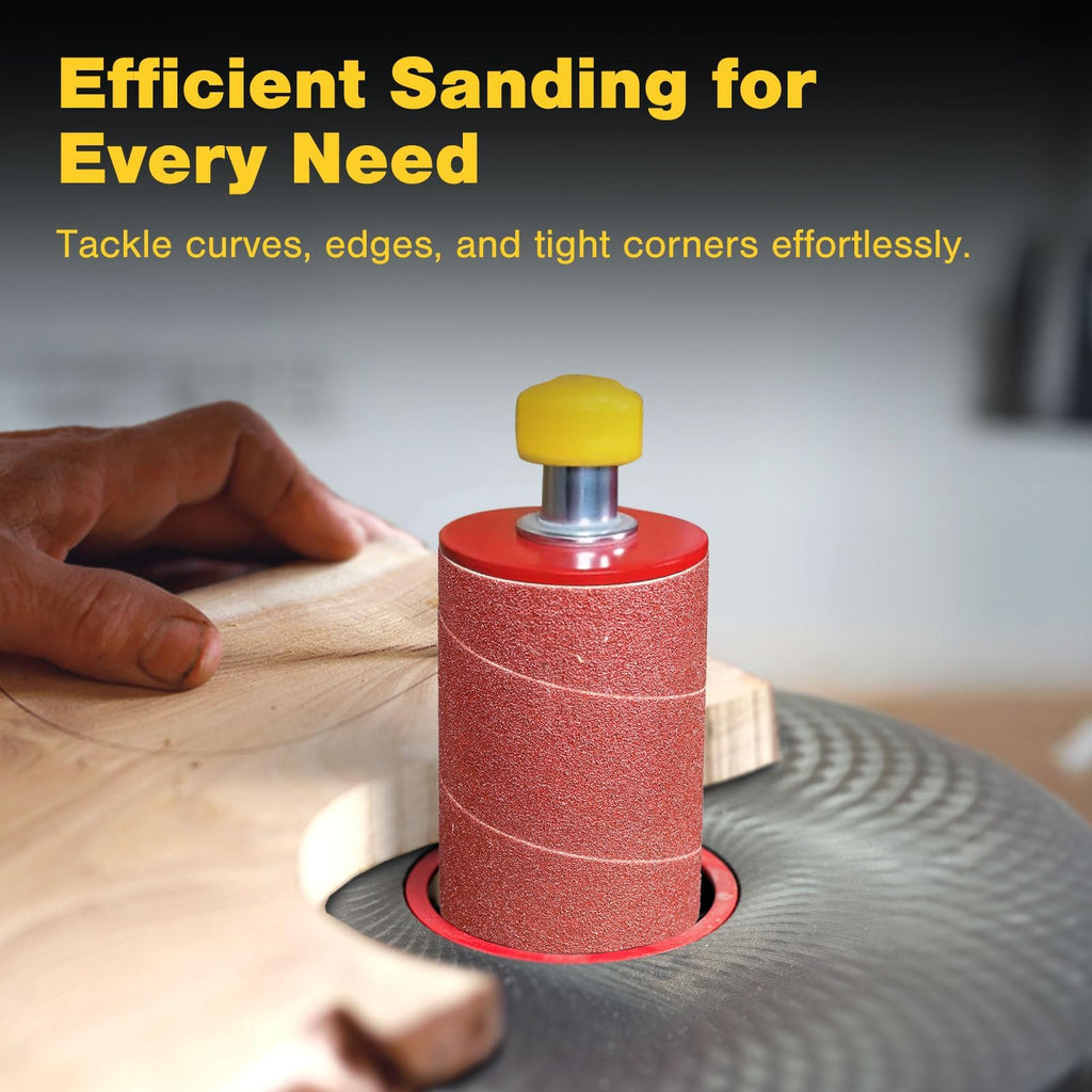 Dark Stone Sanding Sleeves for Oscillating Spindle Sander, Aluminum Oxide, 6-Pack (0.5, 1/2, Inches, 800)