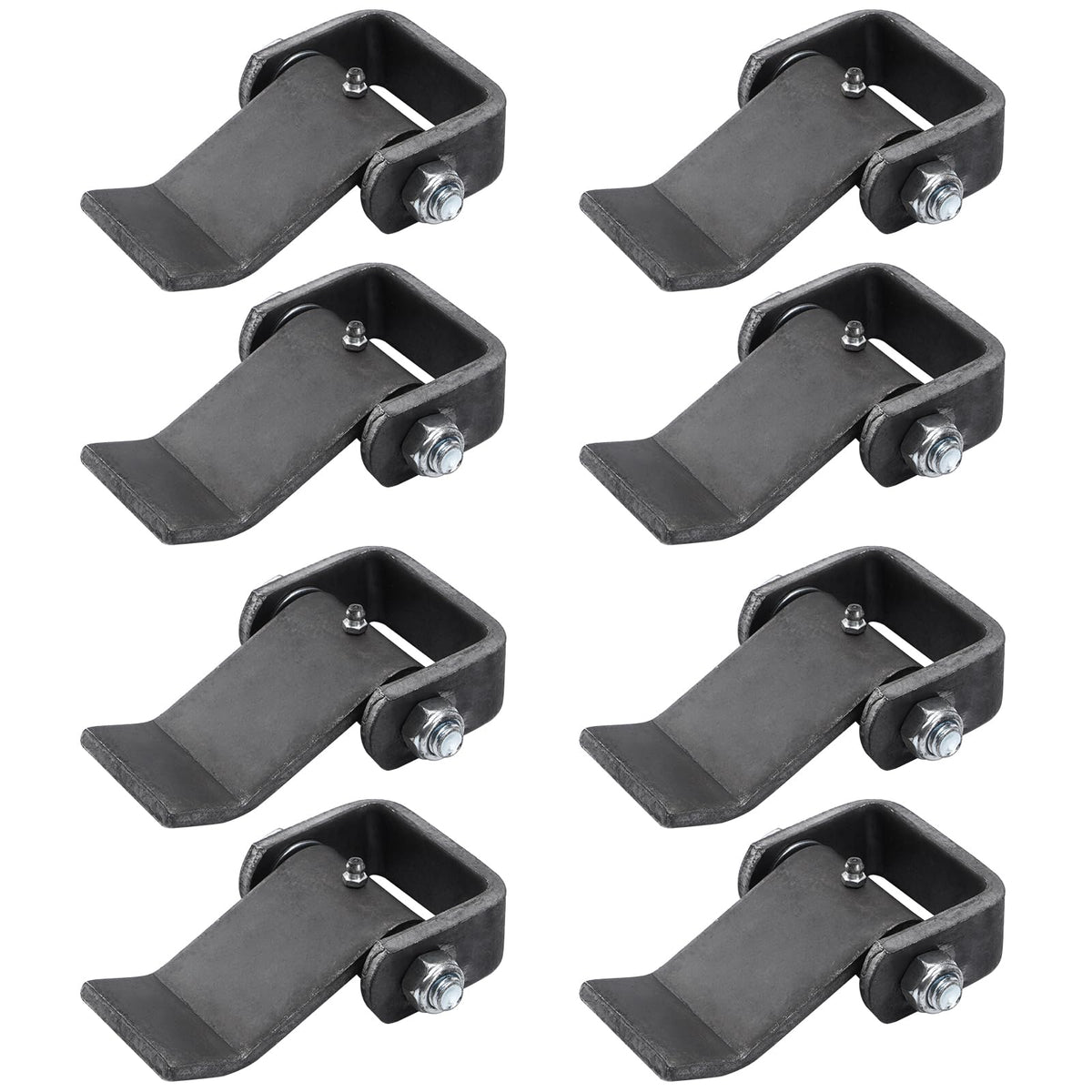 Greaseable Weld-On Trailer Hinges 8Pcs Strap Style Short Leaf Gate Hinges