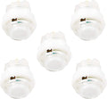 5X 24mm Full Color LED Illuminated Push Button Built-in Switch 5V Buttons for Classic Arcade Joystick Games Mame