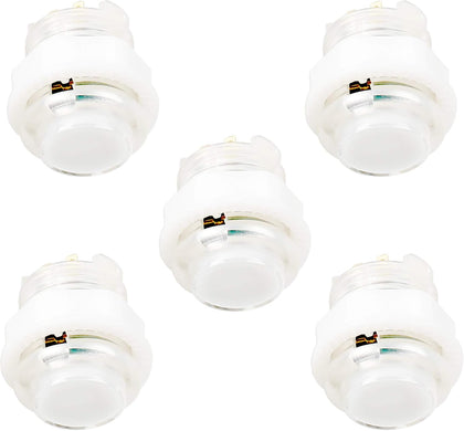 5X 24mm Full Color LED Illuminated Push Button Built-in Switch 5V Buttons for Classic Arcade Joystick Games Mame