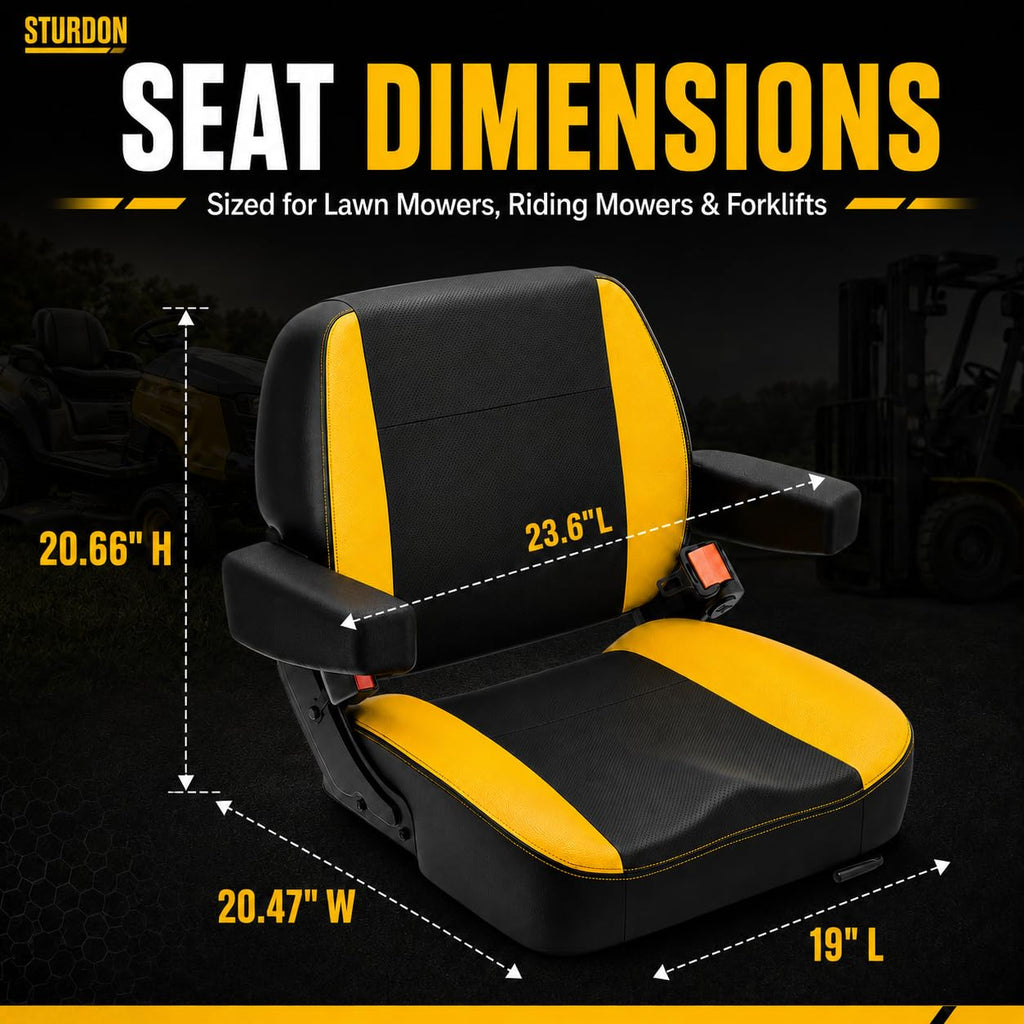Universal Tractor Lawn Mower Seat Compatible Select John Deere Cub Cadet