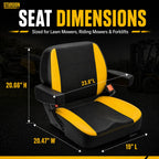 Universal Tractor Lawn Mower Seat Compatible Select John Deere Cub Cadet