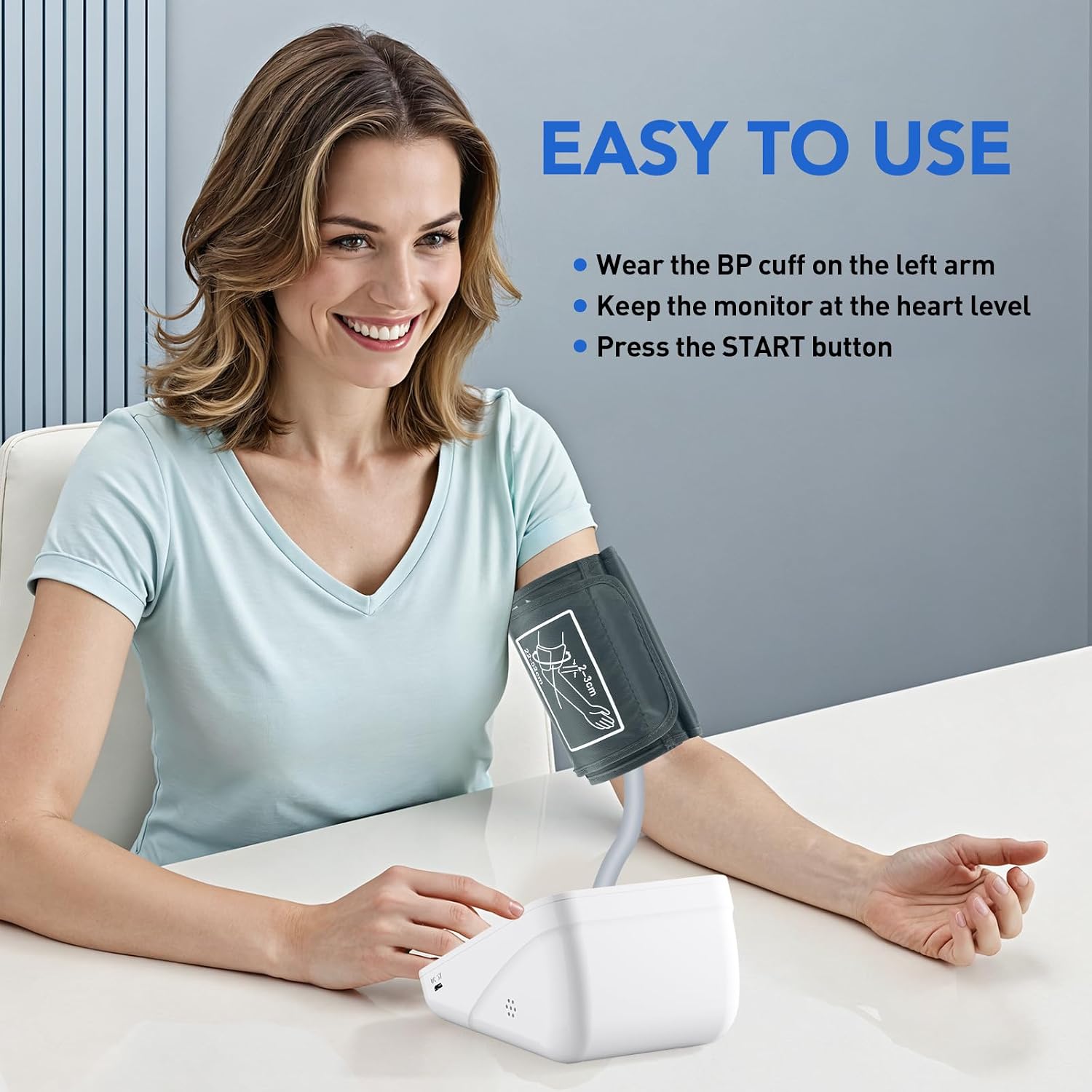 Blood Pressure Monitors with Large Blood Pressure Cuff for Home Use