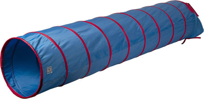 20513 Kids 9-Foot Institutional Crawl Play Tunnel, 9' x 22" Diameter, Blue/Red