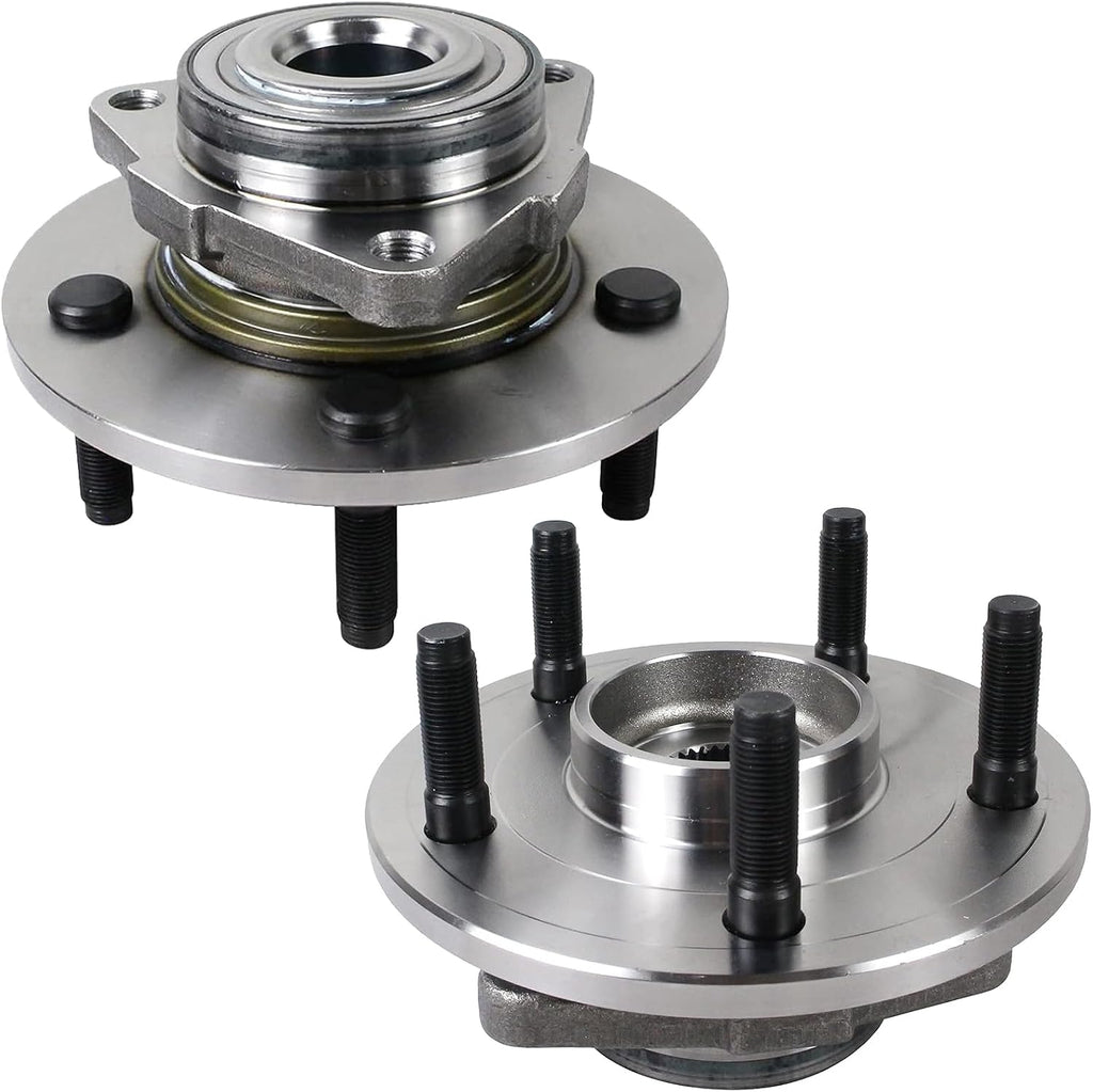 515072 Pair 2 Front Wheel Hub & Bearing Assembly for 2002-2008 Dodge Ram 1500 w/ 2-Wheel ABS