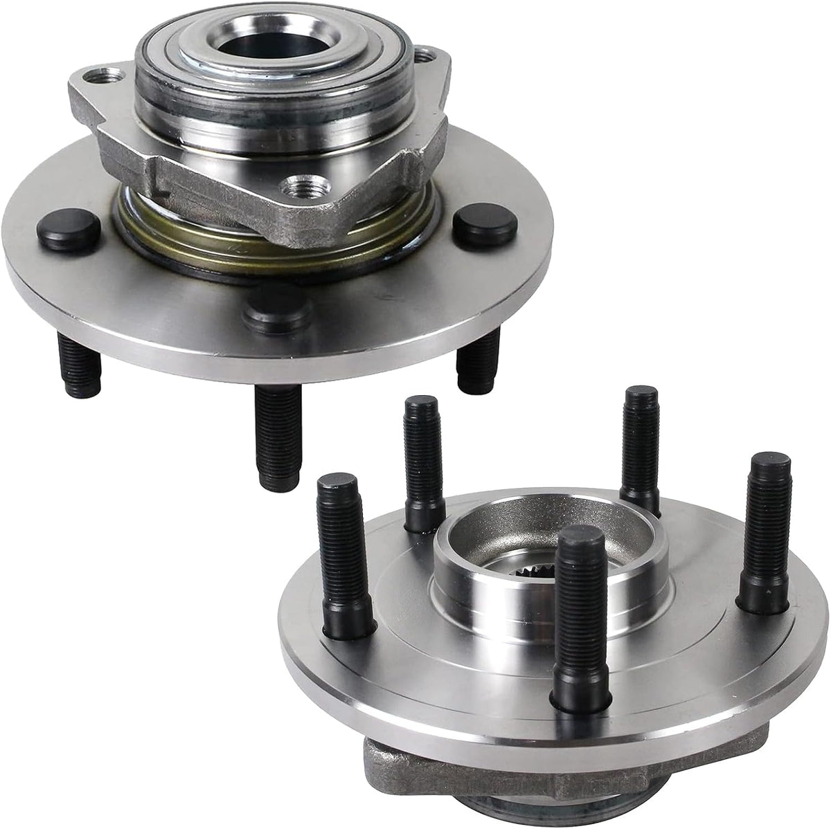 515072 Pair 2 Front Wheel Hub & Bearing Assembly for 2002-2008 Dodge Ram 1500 w/ 2-Wheel ABS