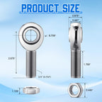 8 Pcs 3/4 Heim Joints Rod End Kit Right and Left Thread 0.75 Chromoly