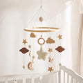 Baby Crib Mobile for Boys Girls| Boho Nursery Mobile| Gender Neutral Hand-Crocheted Mobile| Ceiling Mobile - Stars