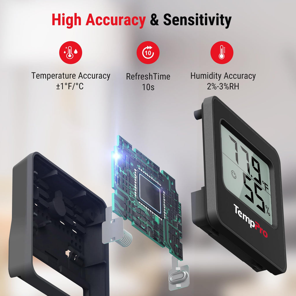 TempPro TempAir Hygrometer Indoor Thermometer for Home