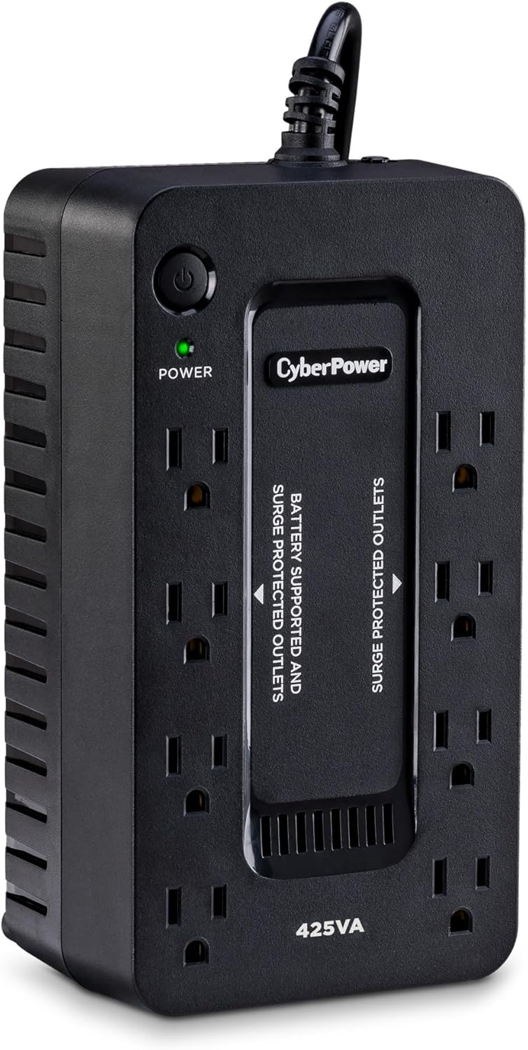 ST425 Standby UPS Battery Backup and Surge Protector | 425VA/260W, 8 Outlets, Compact, UL Certified