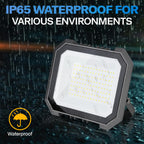1 Pack LED Flood Lights Outdoor, 100W 10000LM Outside Work Light
