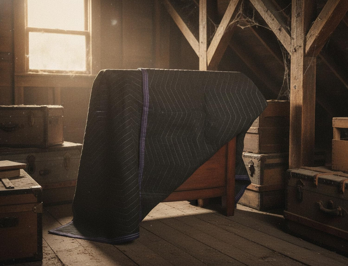 6 Performance Moving Blankets 55# per Dozen Professional Quality, Padded Moving Blankets, Furniture Pads