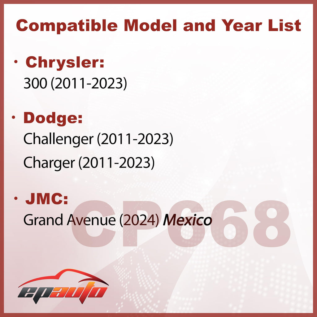 EPAuto CP668 (CF11668) Cabin Air Filter Replacement for Dodge and JMC