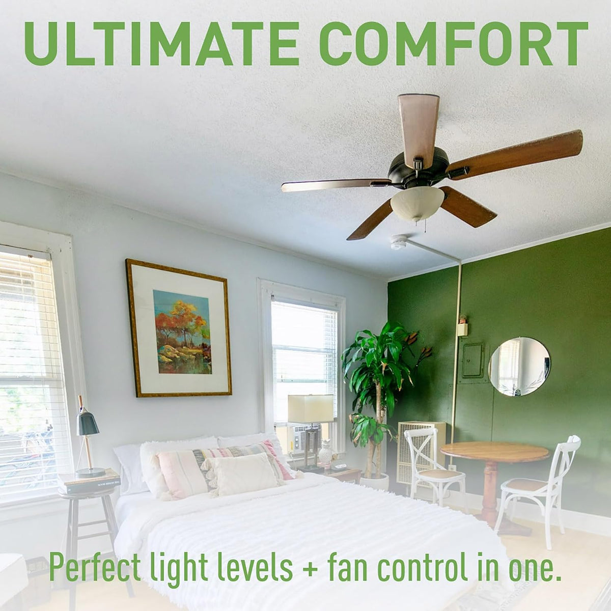 Legrand LS Series 450W LED Dimmer Switch and 1.6A Fan Control White 1 Pack