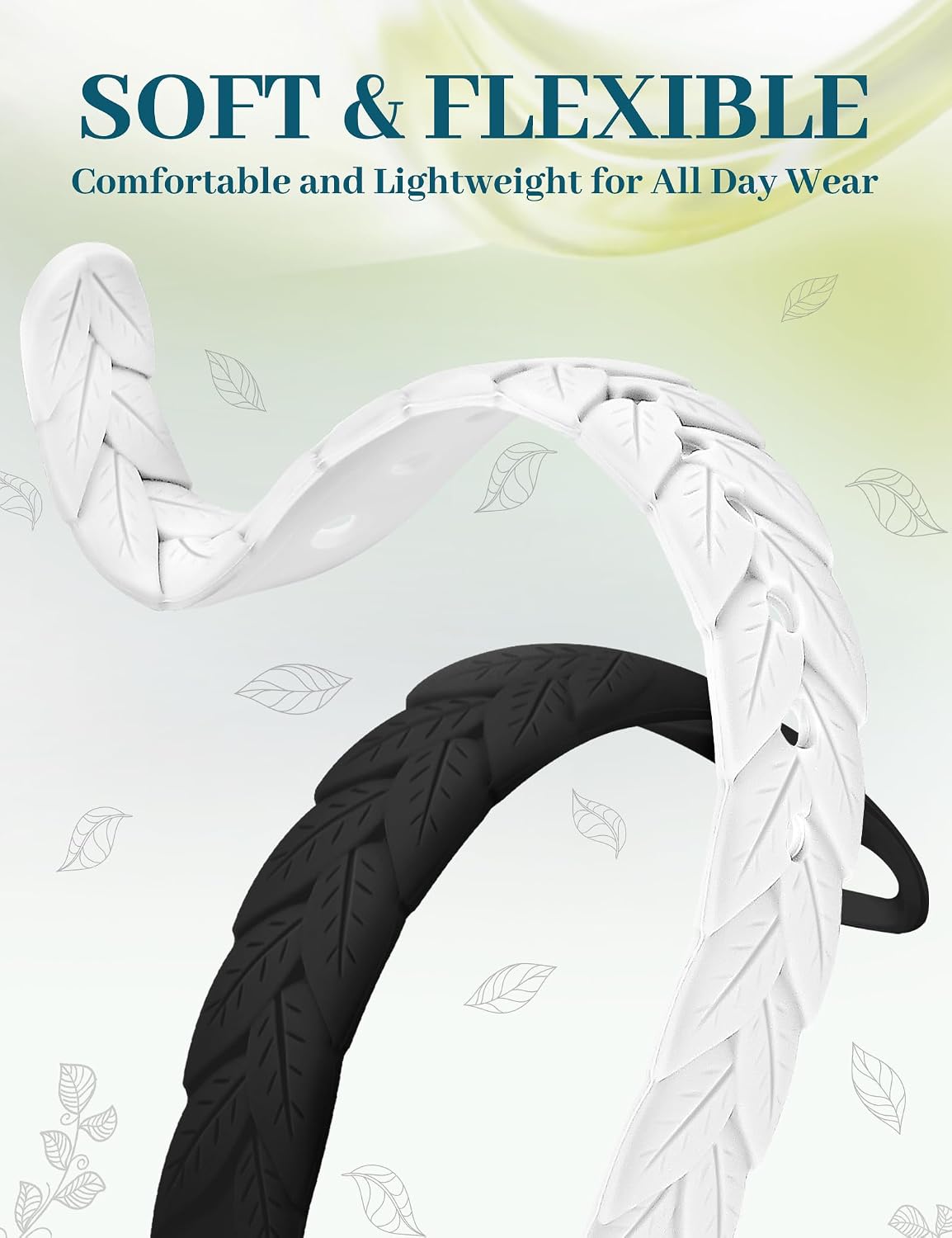 2 Pack Engraved Silicone-Bands Compatible with Apple Watch Band 38mm 40mm 41mm 42mm 44mm 45mm 46mm 49mm, Slim