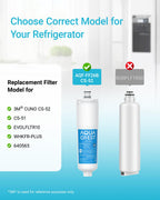 AQUA CREST CS-52 Water Filter, Replacement for Bosch 640565, 3 Pack