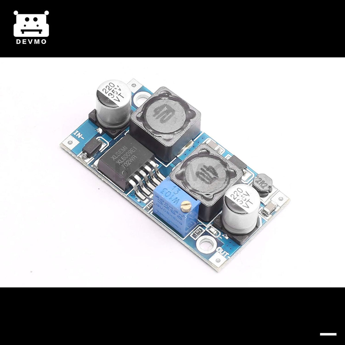 DEVMO DC-DC Boost Buck Adjustable Step up Down Converter XL6009 Module Solar Voltage Circuit Board