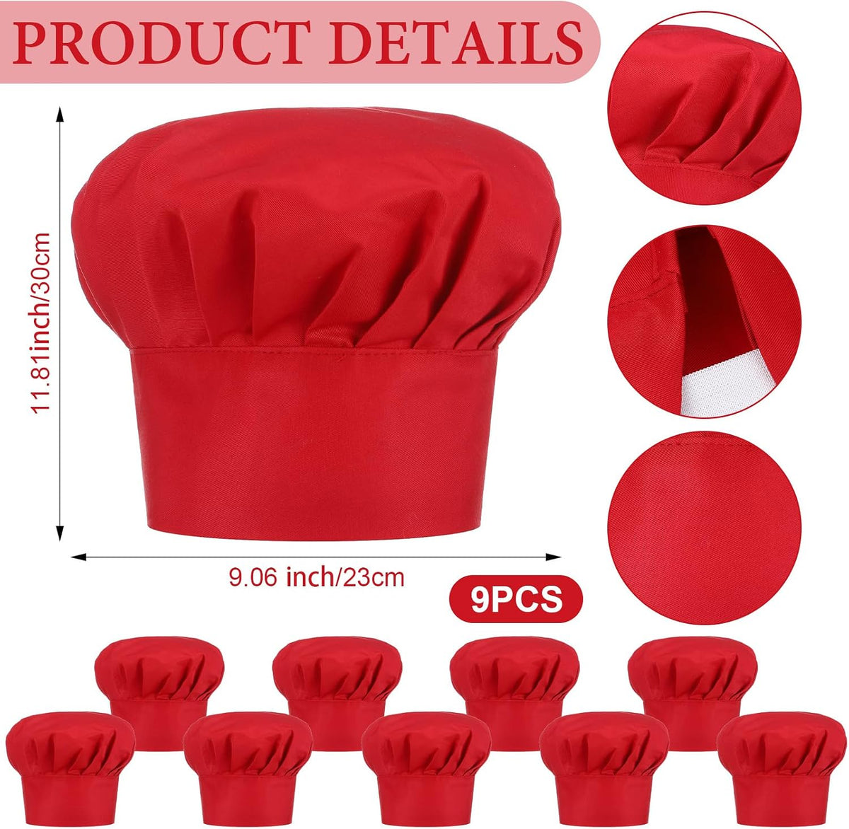 9 Set Funny Group Costume Apron with Hats