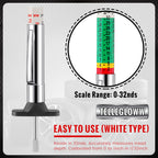 Tellegloww 50 Pcs Tire Tread Depth Gauge Color Coded, White and Green