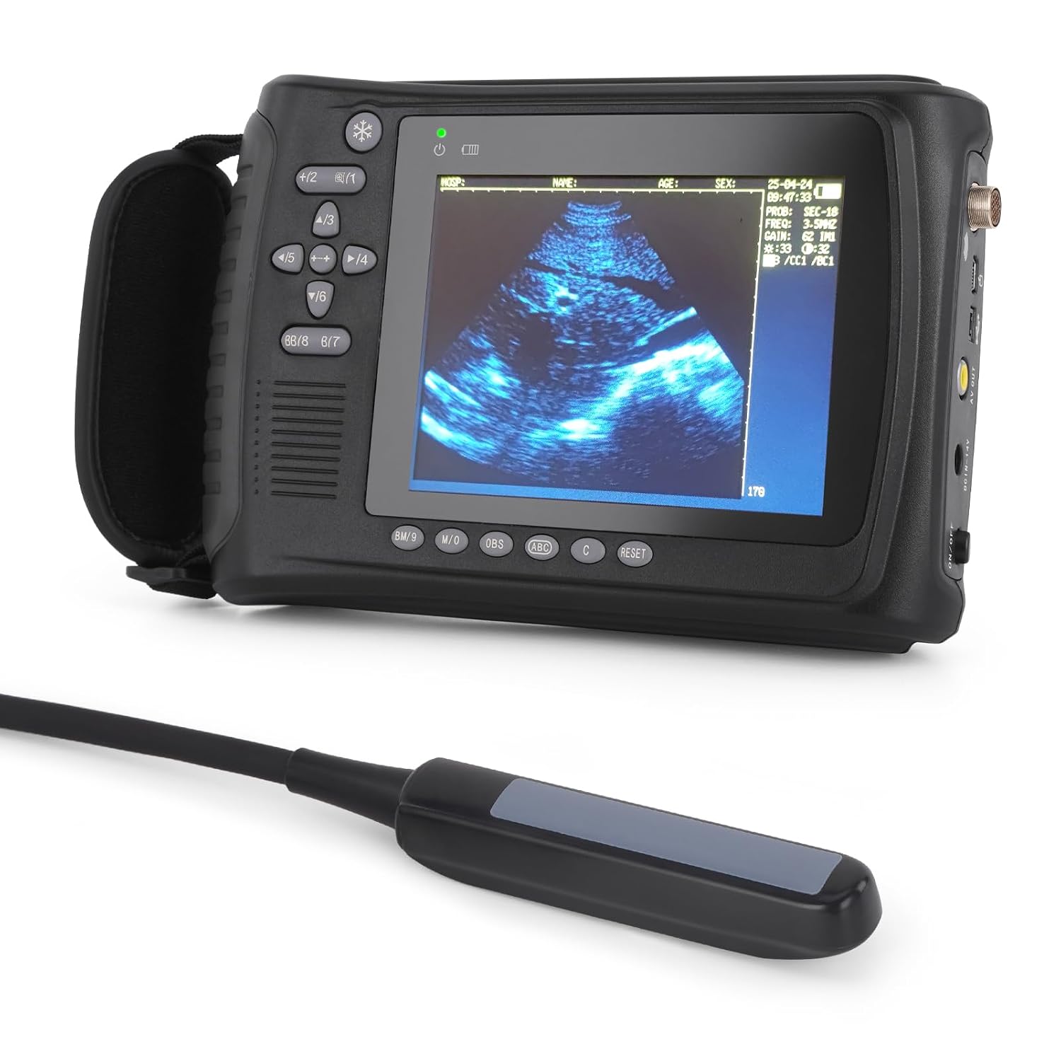 2026 Veterinary Ultrasound Machine for Pregnancy Professional Vet Handheld Scanner B-Ultra Sound with 6.5MHz Rectal