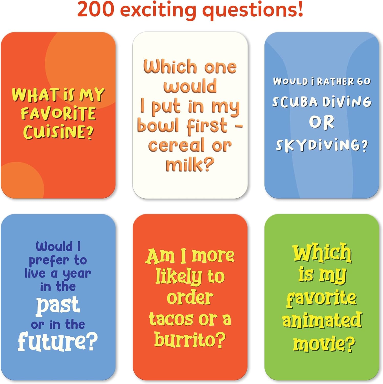 Card Game – Who Knows You Best? Hilarious Family Party Game for Kids, Boys, Girls, Teens & Adults, Fun for Game