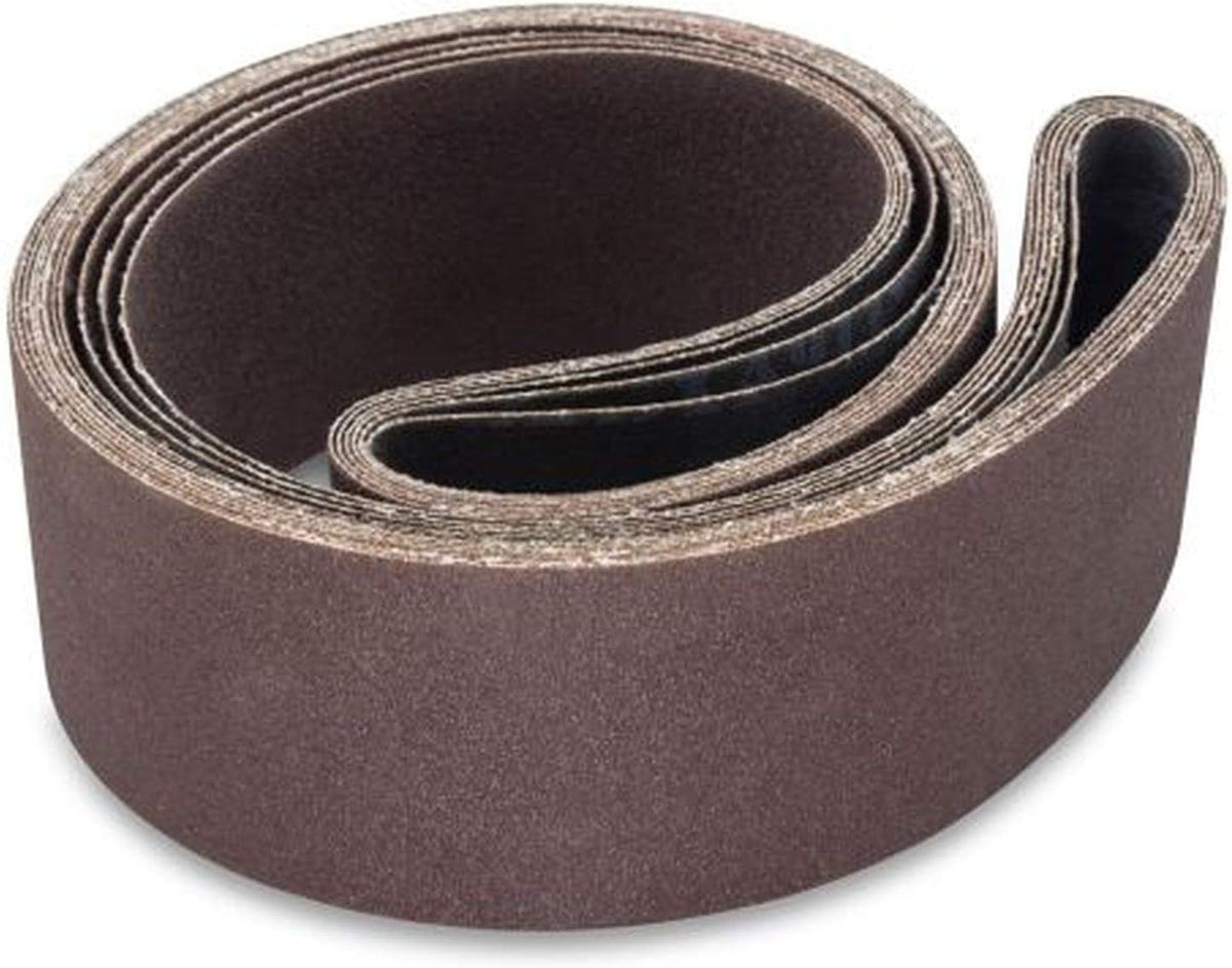 Red Label Abrasives 2 X 48 Inch 80 Grit Aluminum Oxide Metal Sanding Belts, 6 Pack