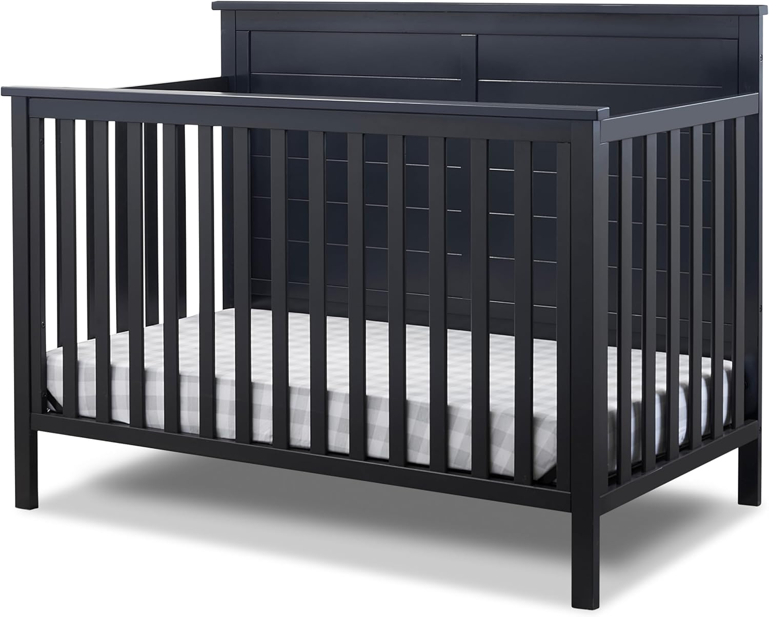 Furniture Ashley Crib, Classic 4-in-1 Convertible Pannel Crib, Baby Crib Made of Wood, Non-Toxic Finish, Wooden Baby