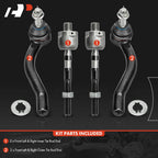 A-Premium Front Inner & Outer Tie Rod End Kit, Compatible with Nissan