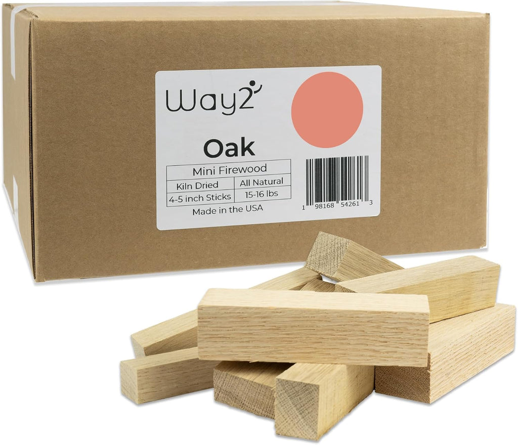 Pizza Oven Wood Kiln Dried Oak | 15-16 lbs | 4-5 inch Cooking Wood | Compatible with Solo Stove, Gozney & More | Mini