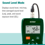 Extech SL400 Personal Noise Dosimeter with USB Interface