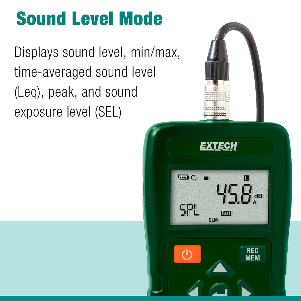 Extech SL400 Personal Noise Dosimeter with USB Interface