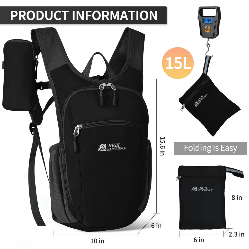 Small Hiking Backpack Packable Lightweight for Women Men