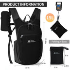 Small Hiking Backpack Packable Lightweight for Women Men