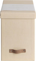 Bigso John File Box - File Storage Box and File Organizer for Important Paperwork - Durable Hanging File Box with Lid
