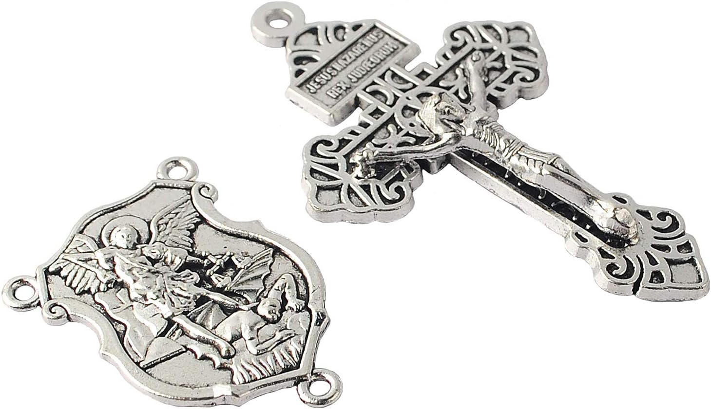 Rosary Making Pardon Crucifix Centerpiece St Michael Shield Medal