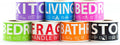 350 Home Moving Labels for 2 Bedroom House — 7 Color-Coded Room Labels (50 Each) + Fragile Stickers for Moving Boxes