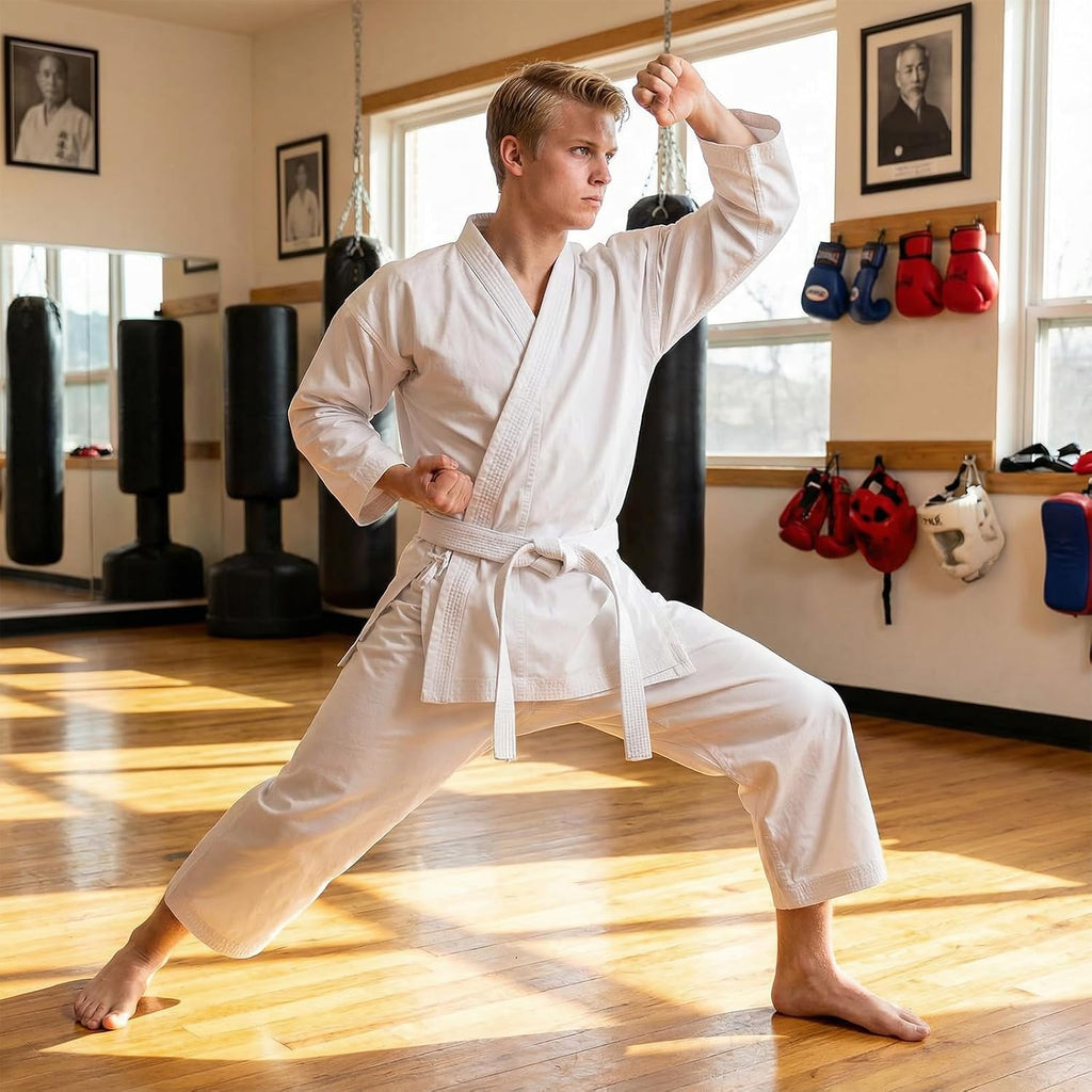 Martial Arts Belt,White Karate Belts,for Beginners to Advanced | Heavy-Duty Karate Belt of Taekwondo Belt,Martial